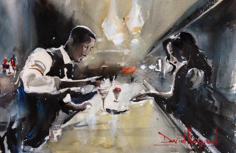 David Heywood 'Cherry Wine 2' Original Watercolour 